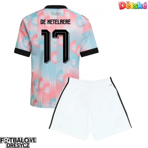 Belgie Charles De Ketelaere #17 Dětské Venkovní dres komplet MS 2026 Krátký Rukáv (+ trenýrky)